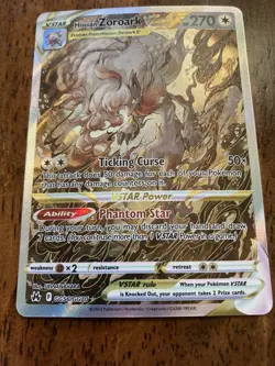 Pokemon Hisuian Zoroark VSTAR Holo Card GG56/GG70 Crown Zenith: Galarian Gallery - Image 3