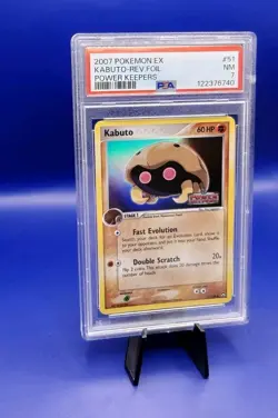 Kabuto 51/108 Reverse Holo Ex Power Keepers Pokemon Card TCG 2007 Graded PSA 7 - Image 4
