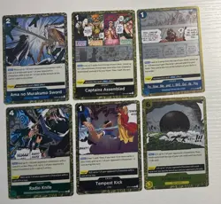 One Piece TCG Event Cards 6 Foil Event Cards English One Piece Lot - Image 1