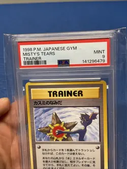 1998 POKEMON JAPANESE GYM TRAINER MISTY'S TEARS PSA 9 MINT Vintage Pokemon Card - Image 3