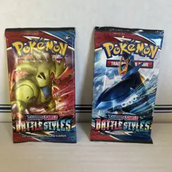 X Pokemon TCG Sword & Shield Battle Styles 2 Booster Packs 10 cards each SEALED 820650808180 - Image 1