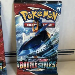 X Pokemon TCG Sword & Shield Battle Styles 2 Booster Packs 10 cards each SEALED 820650808180 - Image 2