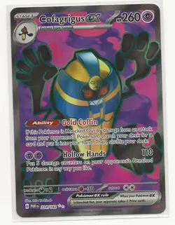 Pokemon TCG Cofagrigus EX Paradox Rift Holo Ultra Rare Card 224/182 - Image 1