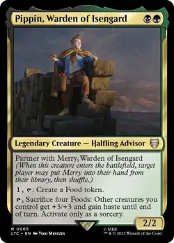 MTG The Lord of the Rings Commander - Pippin, Warden of Isengard - Image 1