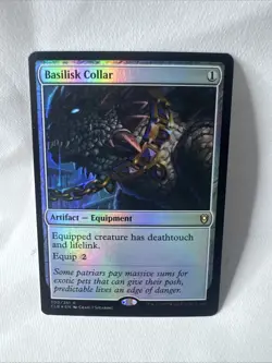 Basilisk Collar Commander Legends: Battle for Baldur's Gate Foil NM-M Unplayed - Image 1