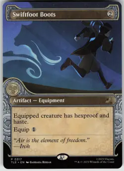 MTG Swiftfoot Boots (Showcase) Normal NM Avatar: The Last Airbender: Eternal-Leg - Image 1