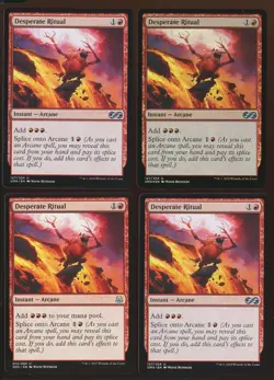 4x Desperate Ritual U Ex/NM Ultimate Masters DD 1 Foil Playset Magic Gathering - Image 1
