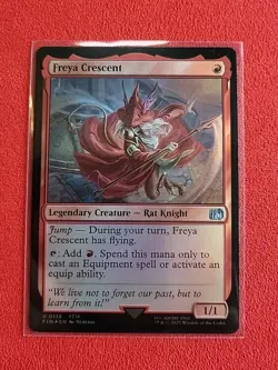 Freya Crescent Final Fantasy Foil FIN 138 MTG Legendary Creature Red - Image 1