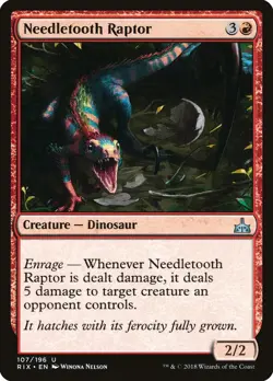 4x Needletooth Raptor - NM - Rivals of Ixalan - SPARROW MAGIC - Image 1