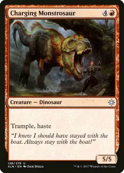 4 Charging Monstrosaur 4x x4 - NM - Ixalan - SPARROW MAGIC mtg - Image 1
