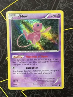 Pokemon TCG Mew Fates Collide 29/124 50 HP Basic Holo Rare Card - Image 1