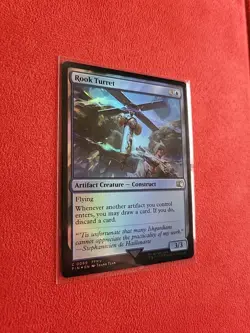 Rook Turret Final Fantasy Foil FIN 69 MTG Artifact Creature Blue - Image 2