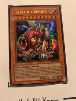 TELEIA DIE SPHINX - EP1-DE003 DEUTSCH YU-Gi-Oh! CARD ULTRA RARE HOLO TCG OCG - Image 5