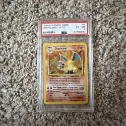 Charizard Holo Rare Base Set Card 4/102 English 1999 PSA 6 EX-MT #4 - Image 1
