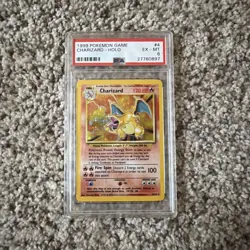 Charizard Holo Rare Base Set Card 4/102 English 1999 PSA 6 EX-MT #4 - Image 3