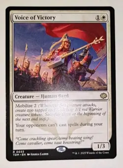 NM MTG Voice of Victory Tarkir: Dragonstorm (TDM) Rare 0033 Card - Image 3