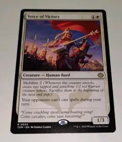 NM MTG Voice of Victory Tarkir: Dragonstorm (TDM) Rare 0033 Card - Image 4