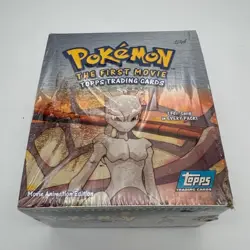 POKEMON - The First Movie Topps Trading Cards BLUE Logo SEALED Box 36 Packs - Image 1