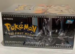 POKEMON - The First Movie Topps Trading Cards BLUE Logo SEALED Box 36 Packs - Image 4