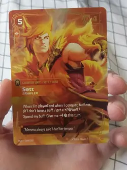 League of Legends Riftbound Origins Sett Brawler Foil Card 164/298 - Image 1