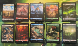 Magic The Gathering Fallout PIP Full Art land non-foil set of 10 - Image 1