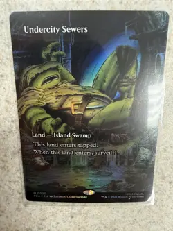 MTG Undercity Sewers 0020 Borderless Teenage Mutant Ninja Turtles Mythic Foil - Image 1