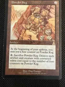 Powder Keg Urza's Destiny Magic the Gathering Rare Artifact MtG - Image 1