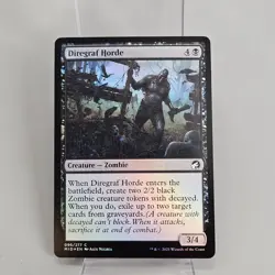 MTG Magic the Gathering Foil Card Diregraf Horde 096/277 MID NM - Image 1