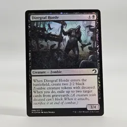 MTG Magic the Gathering Foil Card Diregraf Horde 096/277 MID NM - Image 2