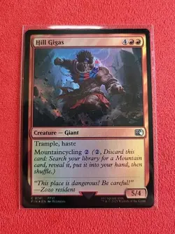Hill Gigas Final Fantasy Foil FIN 141 MTG Creature Red - Image 1