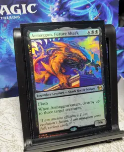 MTG Teenage Mutant Ninja Turtles Armaggon, Future Shark, NM, Foil, Ships Quickly - Image 1