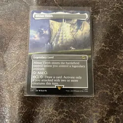 MTG Minas Tirith 0341 Borderless Rare Lord Of The Rings NM - Image 1