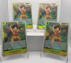 Portgas D Ace Playset - ST13-010 x4 - The Three Brothers - One Piece TCG English - Image 1