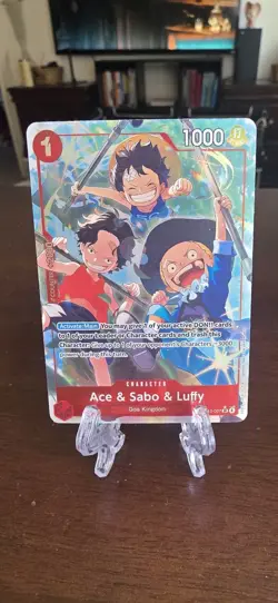 Ace & Sabo & Luffy (Alternate Art) OP13-007 Carrying On His Will One Piece Foil - Image 1