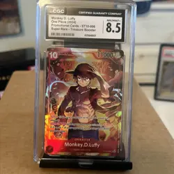 One Piece Monkey D. Luffy ST10-006 Promo CGC 8.5 - Image 1