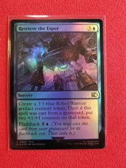 Retrieve the Esper Final Fantasy Foil FIN 68 MTG Sorcery Blue - Image 1