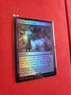 Retrieve the Esper Final Fantasy Foil FIN 68 MTG Sorcery Blue - Image 2