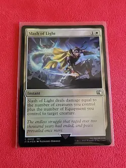 Slash Of Light FIN 0032 MTG Universes Final Fantasy Foil Instant - Image 1