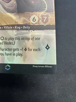 Disney Lorcana TCG Hades King Of Olympus Enchanted 205/204 The First Chapter NM - Image 5