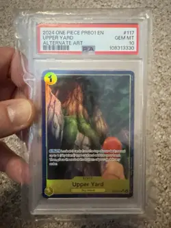 One Piece Card Game Upper Yard OP05-117 Alt Art Foil Uncommon 2024 PSA 10 - Image 3