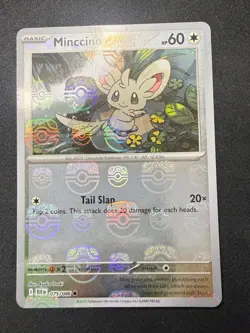 Minccino 075/086 | Black Bolt Master Ball | Pokemon Card | NM - Image 1