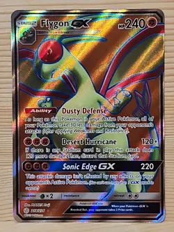 Pokemon Flygon GX Full Art Ultra Rare Card 218/236 Sun & Moon Cosmic Eclipse - Image 2