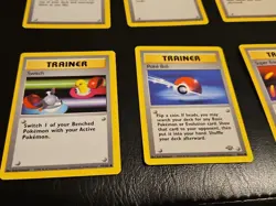 vintage pokemon trainer cards Mixed Lot 8 Cards With 1st Edition - Image 2