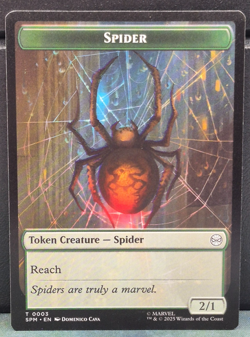 Spider 0003 Food 0005 Token Marvel Spider-man Near Mint Card Hot Dog Artifact - Image 2