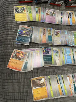Lot of Pokemon bulk cards holos and EX 3 ETBs full Coins Phantasmal Prismatic - Image 2