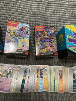 Lot of Pokemon bulk cards holos and EX 3 ETBs full Coins Phantasmal Prismatic - Image 4