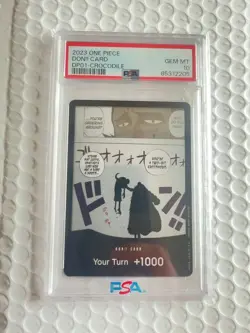 PSA 10 2023 One Piece Don Card Crocodile Japanese Gem Mint One Piece CCG - Image 1
