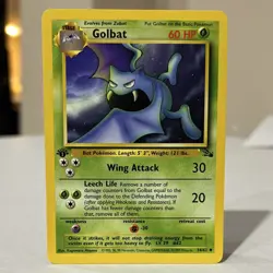 Pokemon Golbat Fossil 1st Edition Uncommon Regular 34/62 60 HP English TCG Card - Image 1