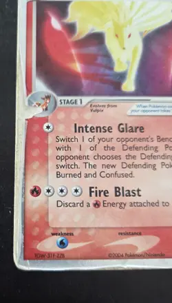 Pokemon Ninetales ex EX Hidden Legends 96/101 Holo Rare Card TCG (Damaged) - Image 5