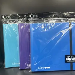 (3) Ultra PRO: 12-Pocket PRO-Binder - Holds 480 Cards-Eclipse Blue, Purple, Sky - Image 1
